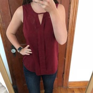 Merona Maroon Dressy Tank